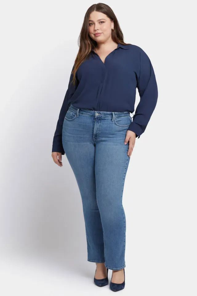 NYDJ Marilyn Straight Jeans Heyburn Plus Size Gerades Bein