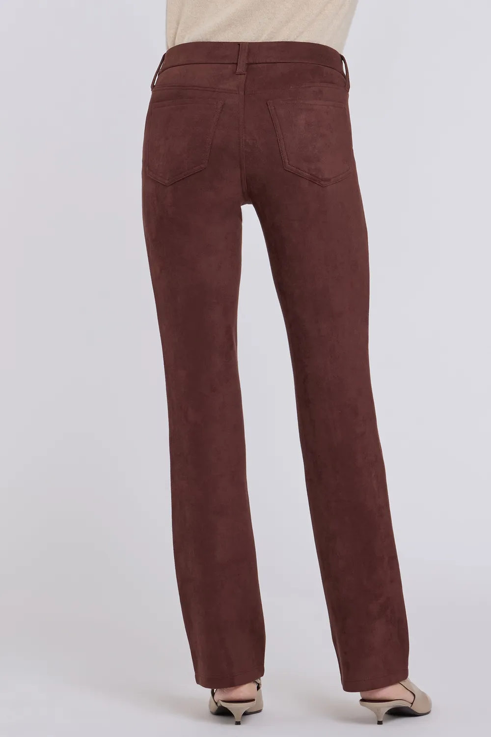 NYDJ Marilyn Straight Petite Hose Chocolate Fondant