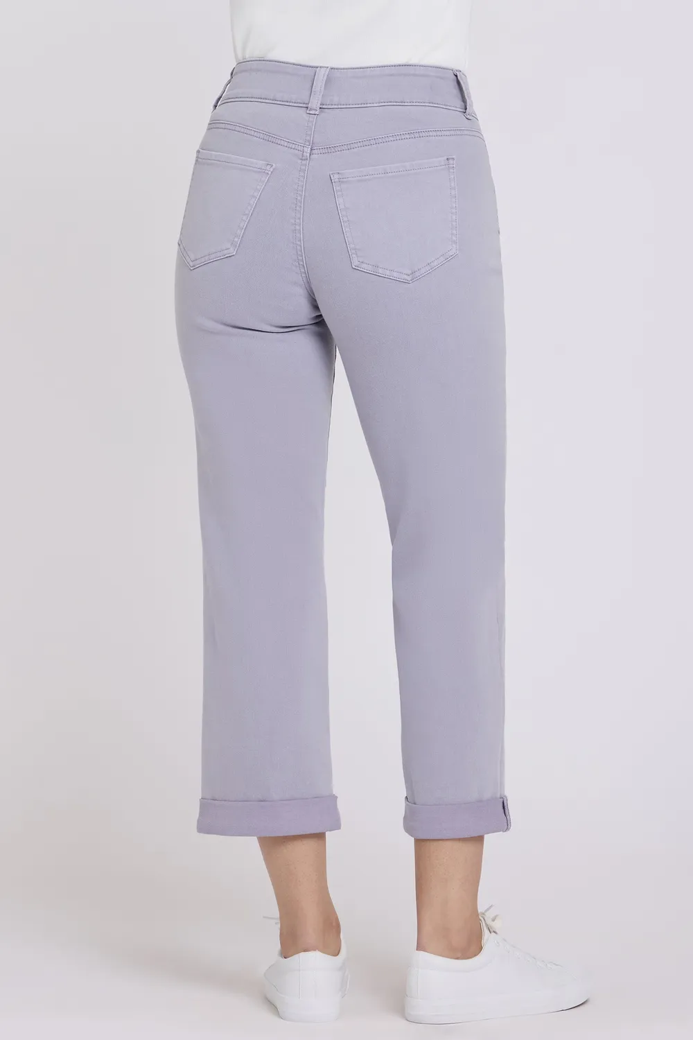 NYDJ Bailey Straight Crop Jeans Vintage Lavender