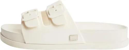 Tommy Jeans Comfort Jelly Slides Pantoletten Damen Beige 39