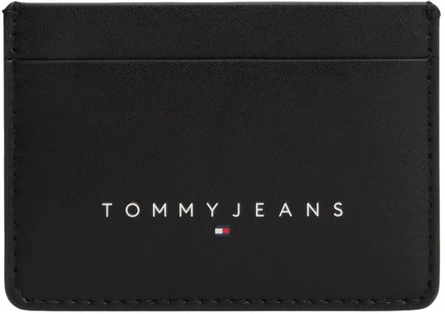 Tommy Jeans Linear Holder Kartenetui Schwarz klein Einheitsgröße