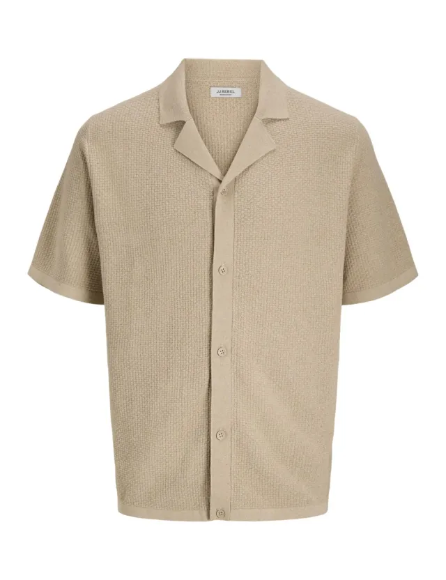 JJ Rebel Jrebwalker Knit Resort Hemd Herren XS Beige