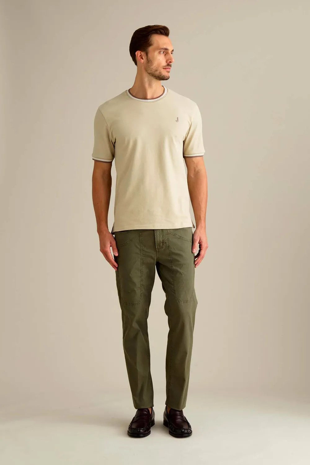 Jeckerson John Slim Fit Hose militärgrün Baumwolle