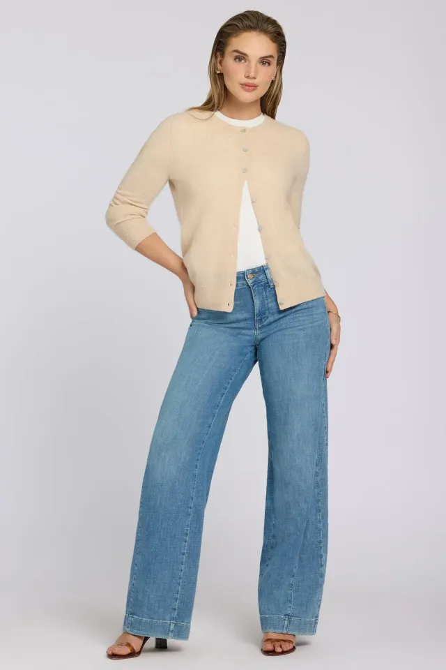 NYDJ Teresa Wide Leg Jeans Dawn Rock Hellblau