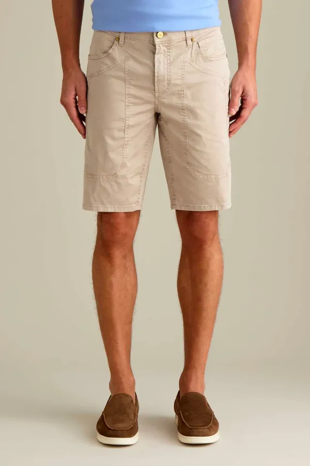 Jeckerson Jayden Bermuda Beige Zement Baumwolle Slim