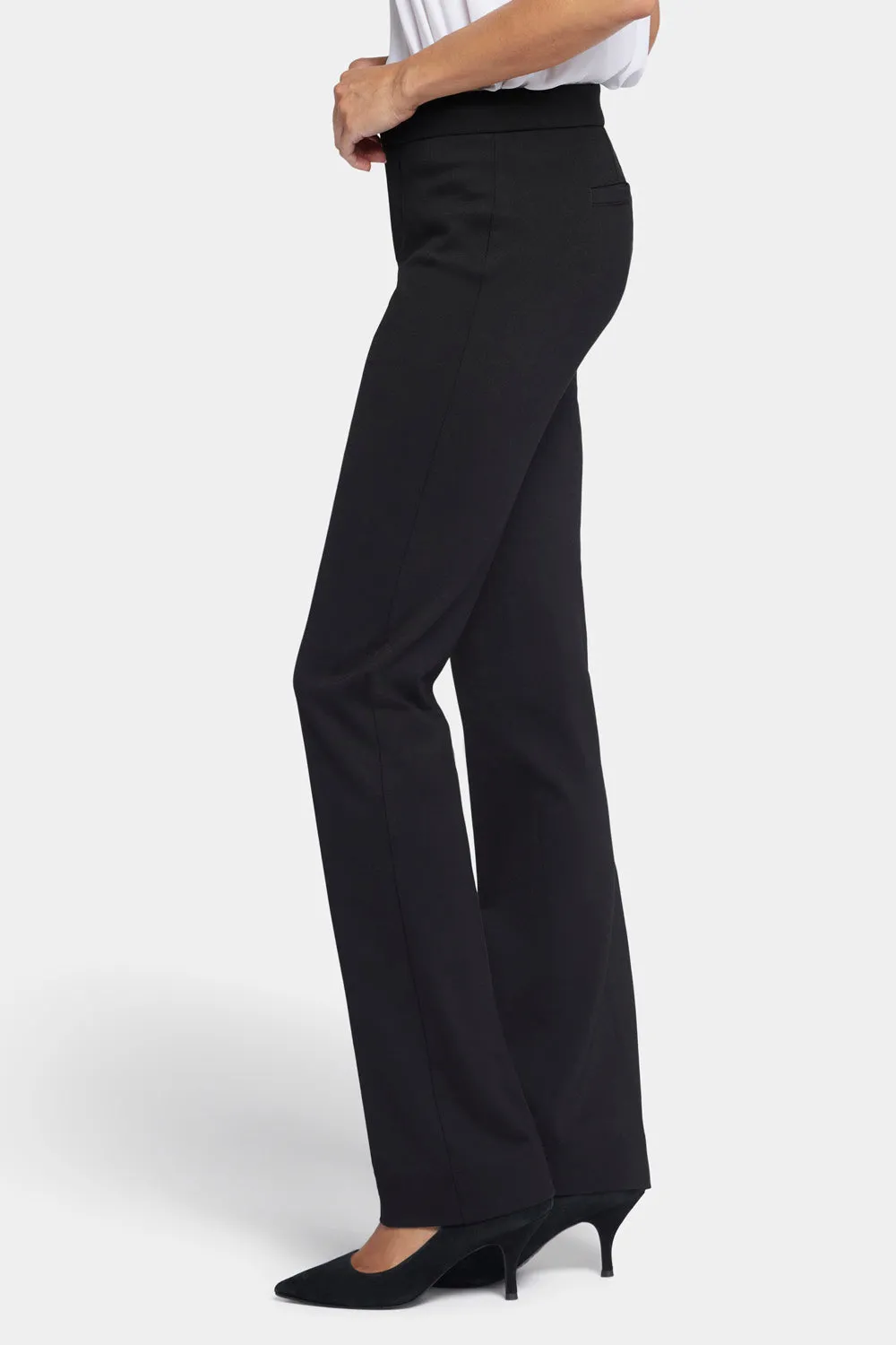 NYDJ Slim Trouser Hose Schwarz Ponte schlank