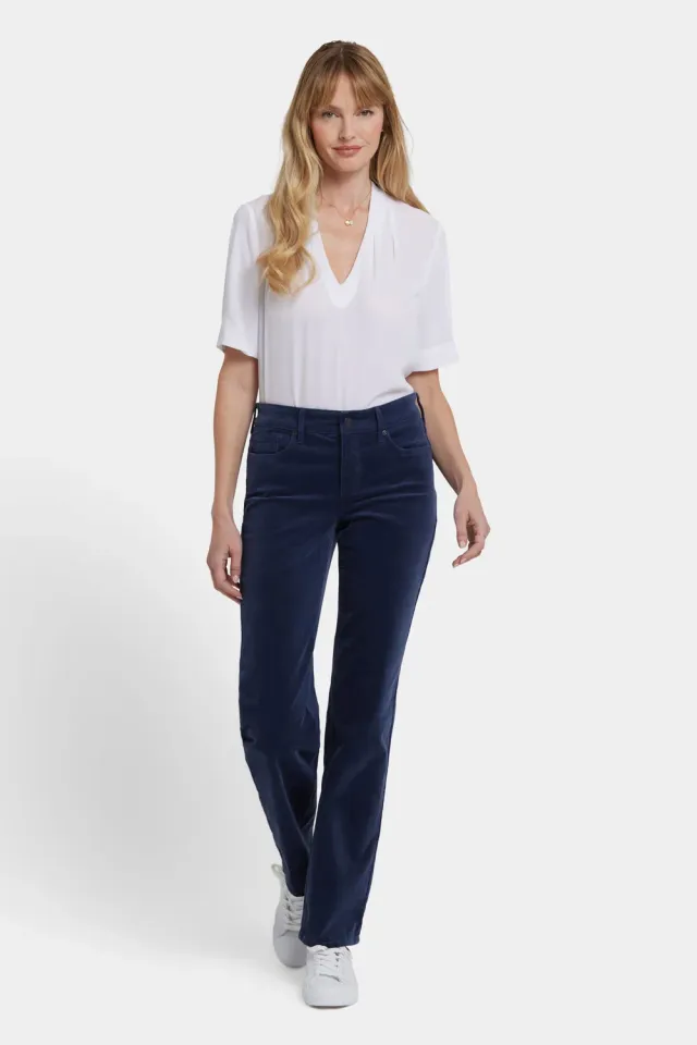 NYDJ Marilyn Straight Hose Dark Night Cord