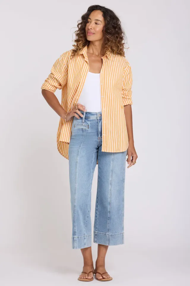 NYDJ Teresa Wide Leg Ankle Jeans Mist Springs