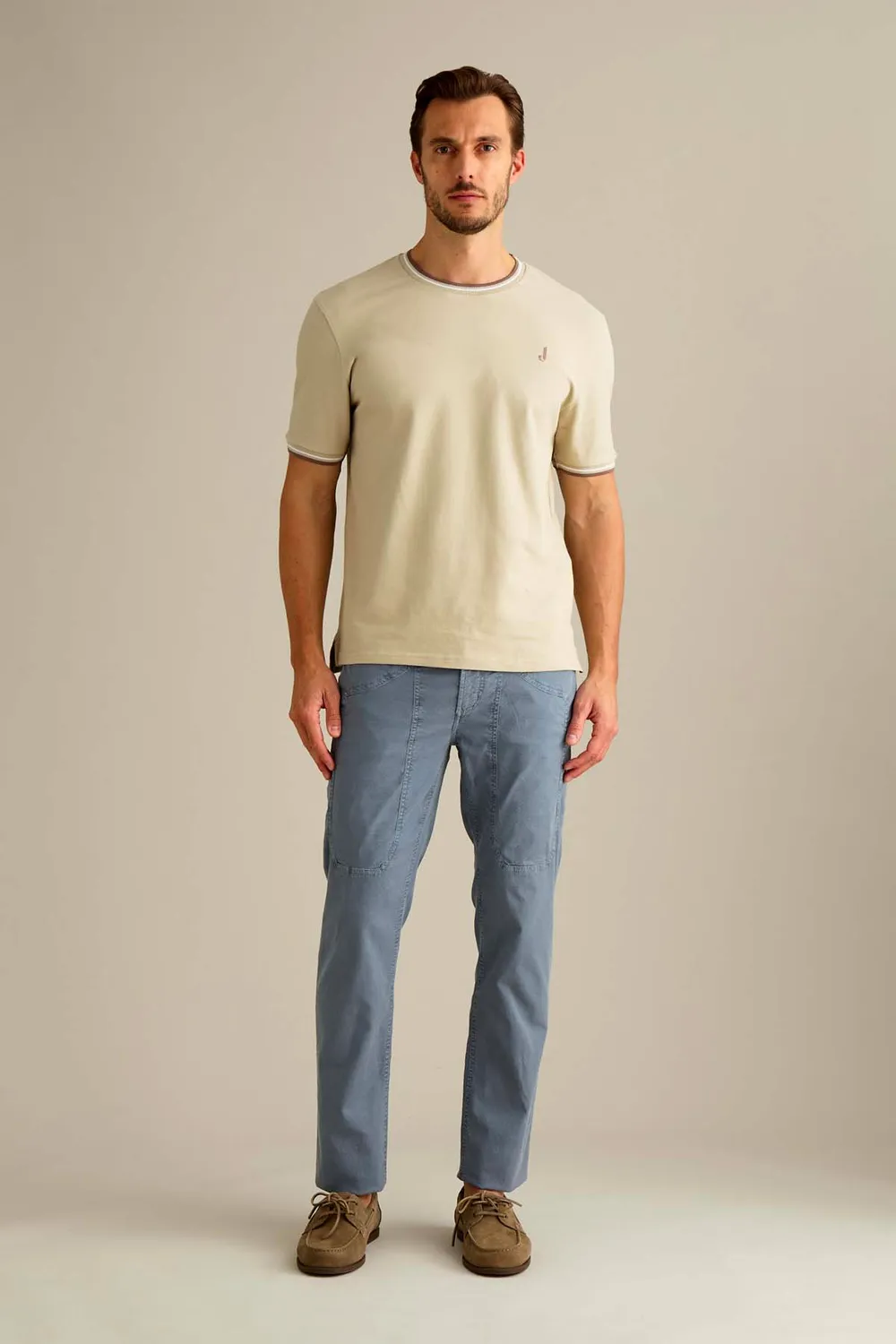 Jeckerson John Hose Slim Fit Mittelblau Baumwolle