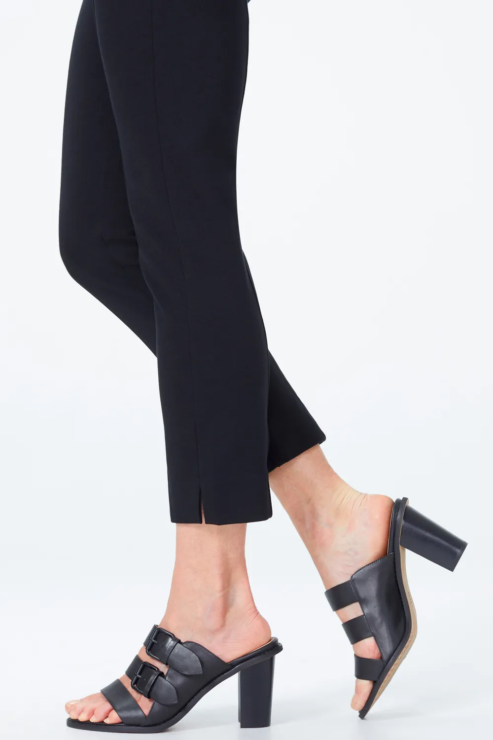 NYDJ Ankle Pants Hose Schwarz Ponte Slim