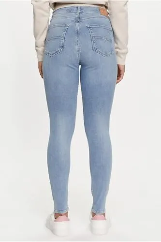 Tommy Jeans Sylvia Damen Jeans Skinny Blau 34W/34L High-Waist