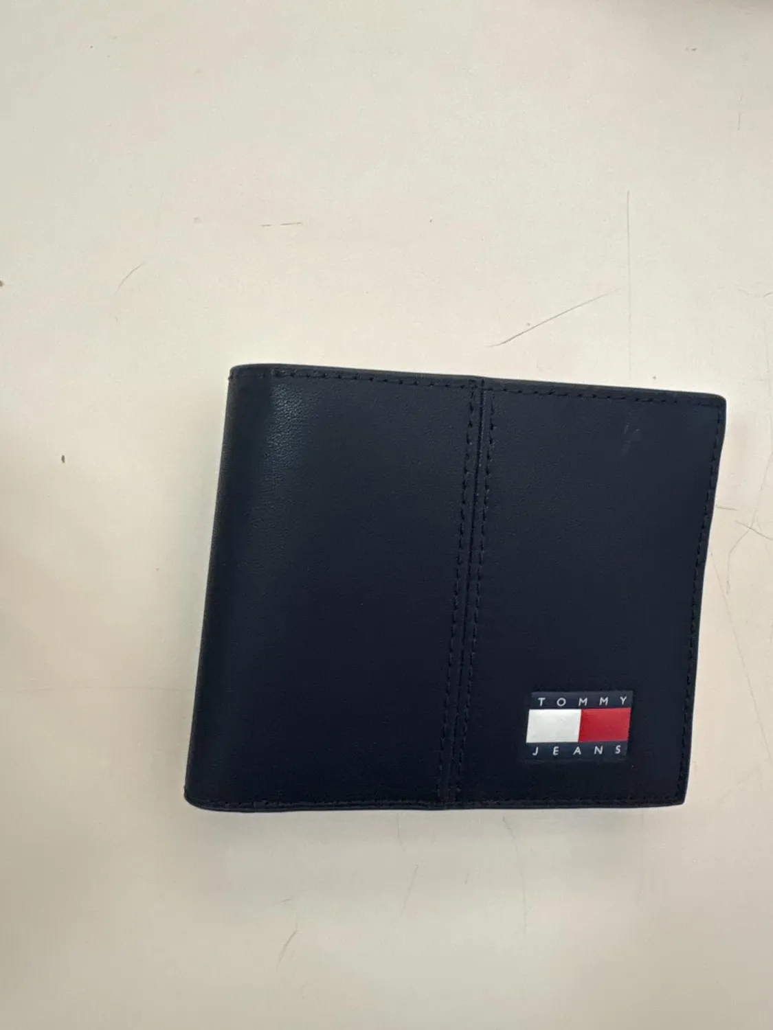 Tommy Jeans Heritage Wallet Geldbeutel Schwarz Leder