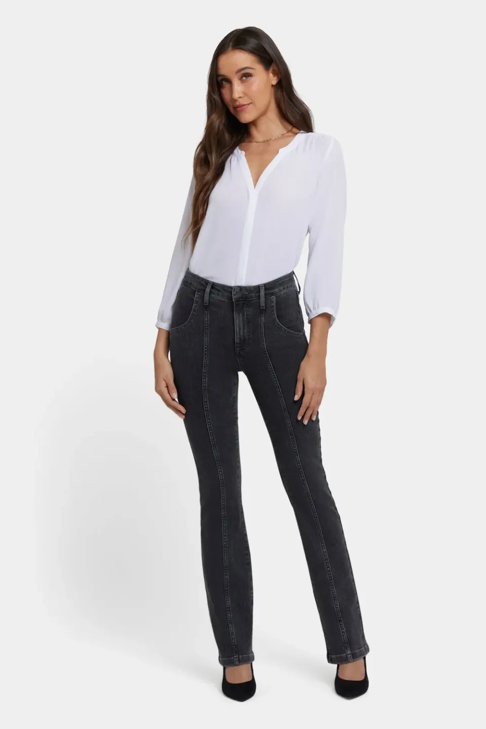NYDJ Billie Mini Bootcut Jeans Slate Stone formend