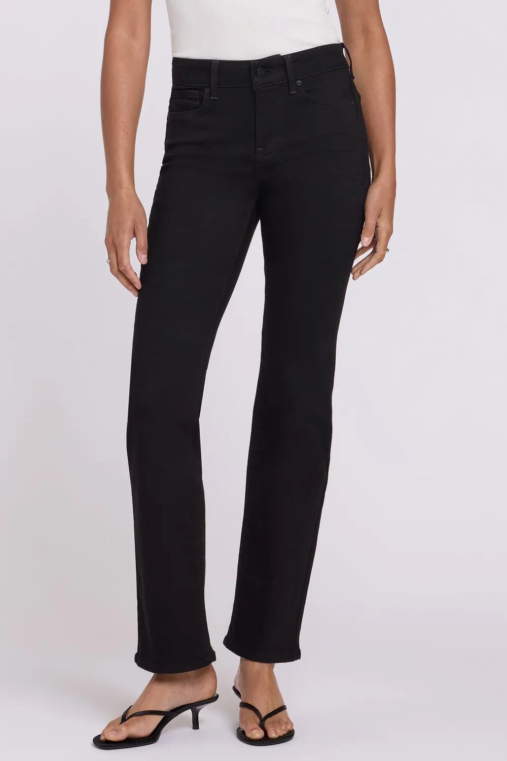 NYDJ Marilyn Straight Jeans Black Damen