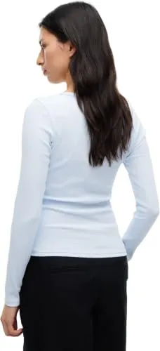Tommy Jeans Slim Essential Rib V-Longsleeve XS