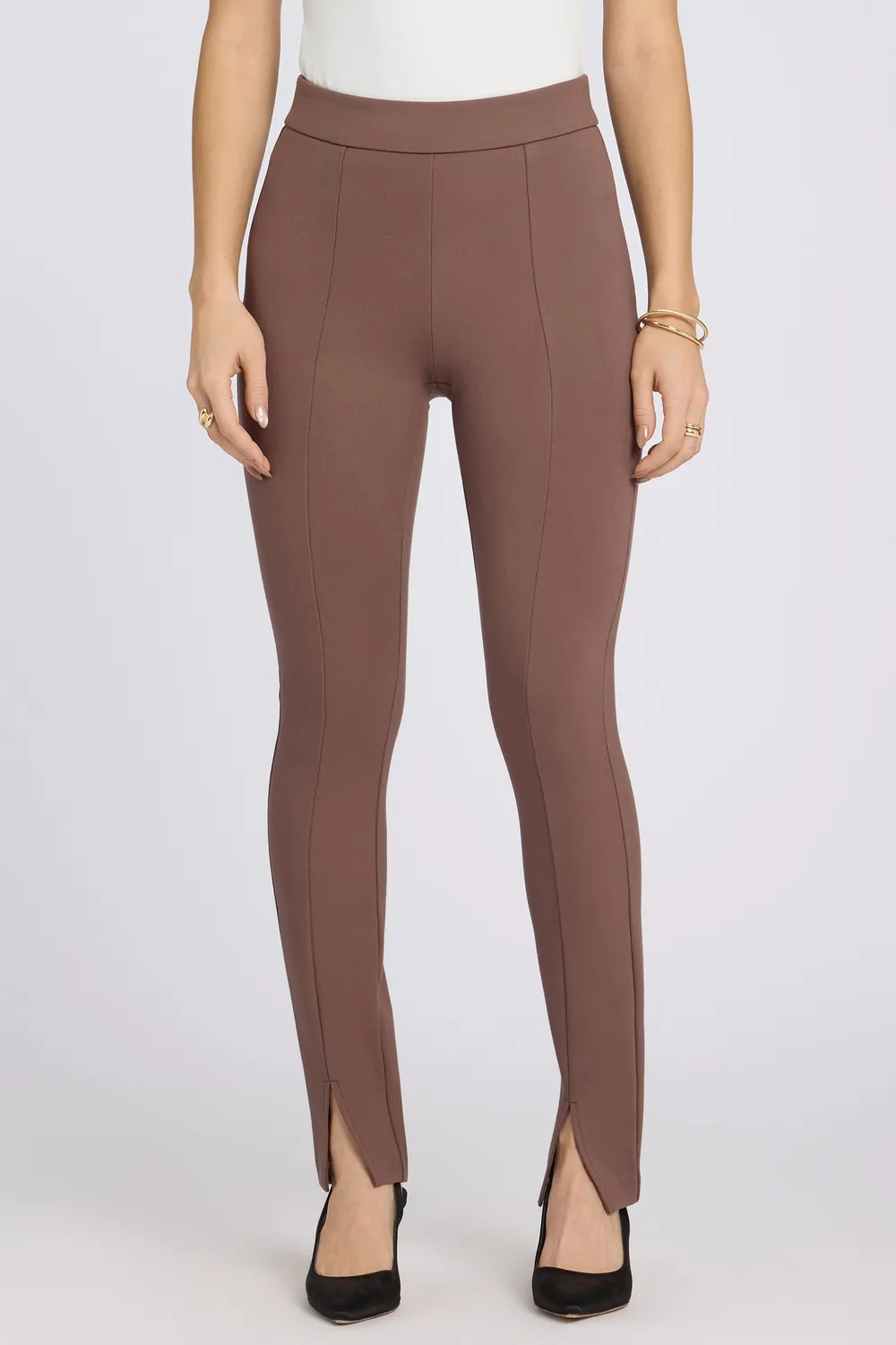 NYDJ Zelda Pull-On Hose Deep Taupe schmal