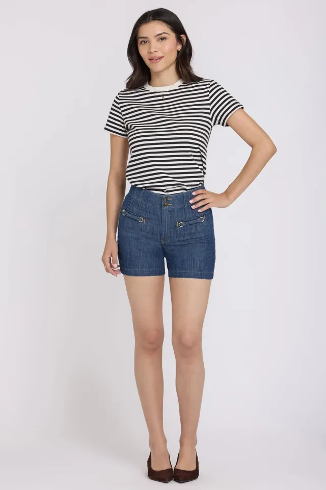 NYDJ Kayla Denim Shorts Medium Indigo High-Rise