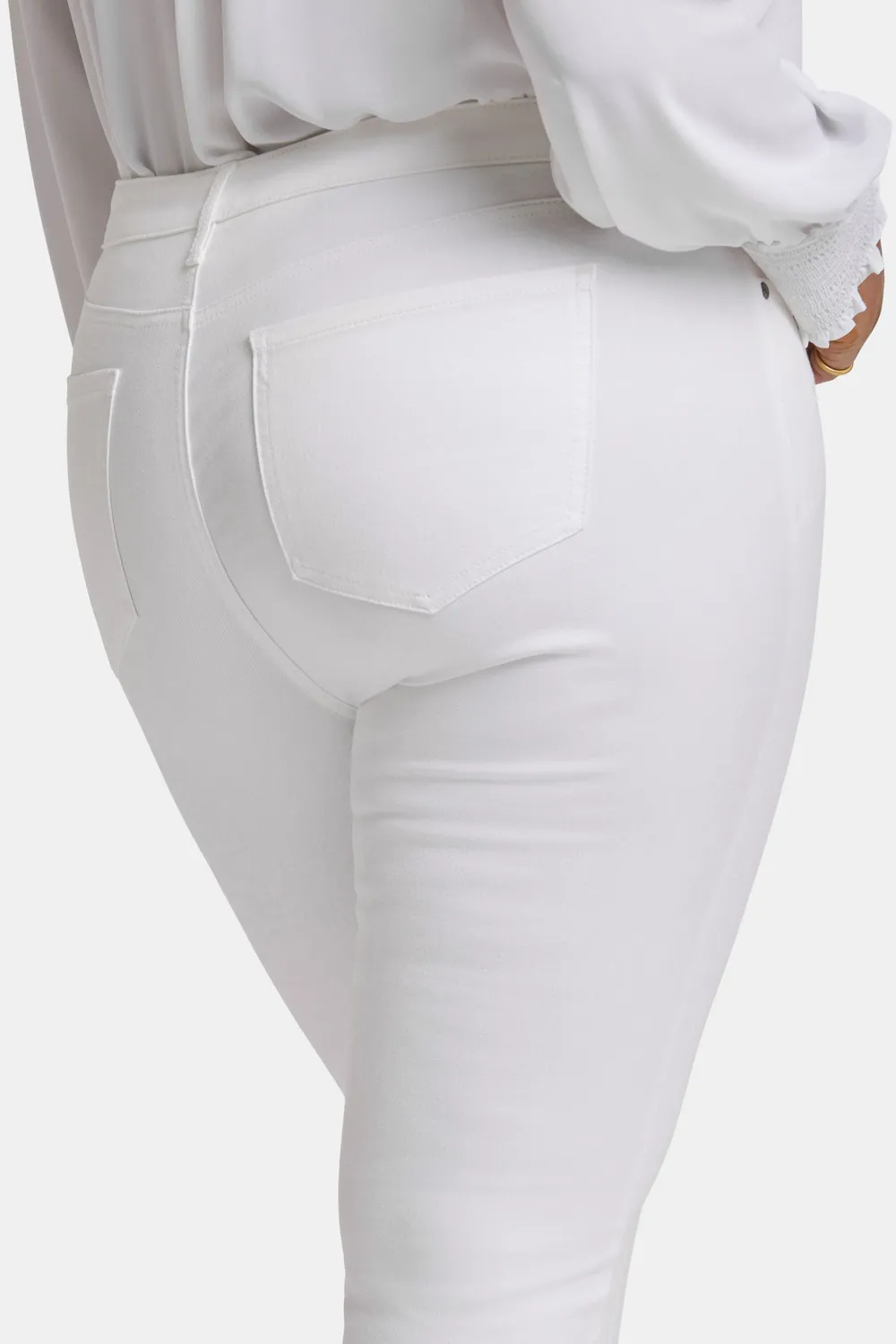 NYDJ Sheri Slim Ankle Jeans Optic White Plus Size