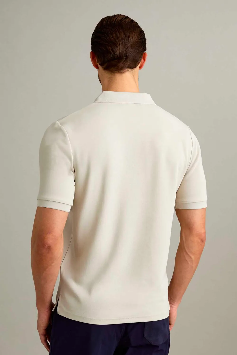 Jeckerson J18 Polo hellbeige Kurzarm Piqué