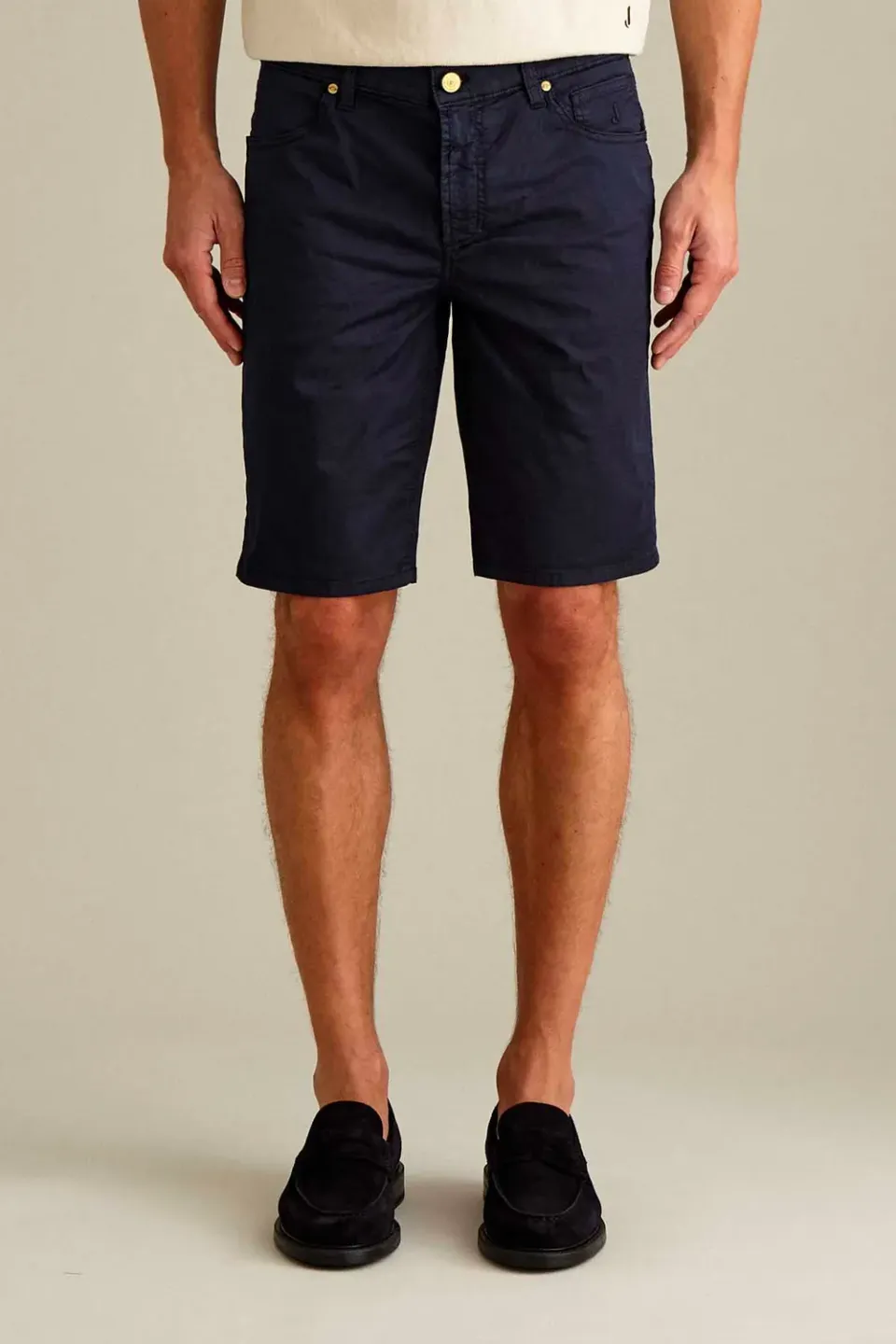 Jeckerson Jo Bermuda Slim Fit dunkelblau leicht