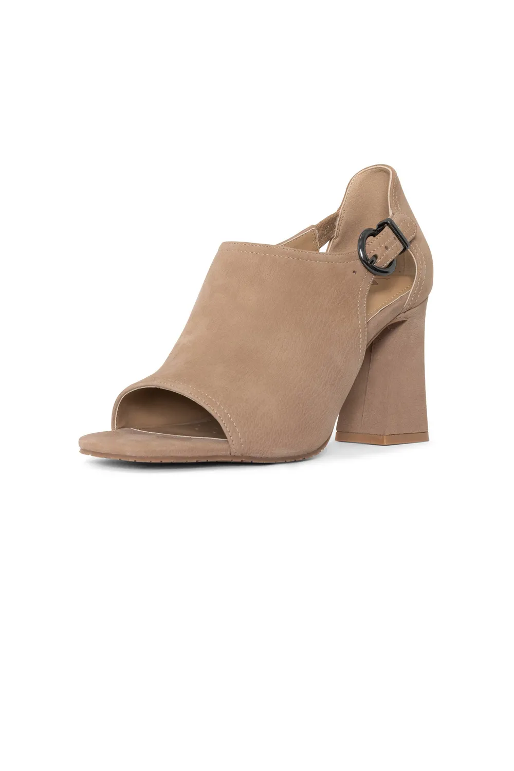 NYDJ Larlie Block Heels Sandalen Taupe