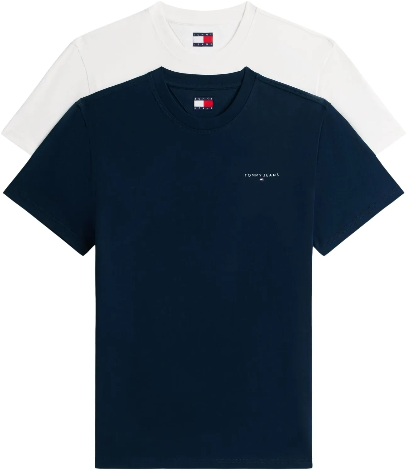 Tommy Jeans TJM Slim Linear DM0DM22316 T-Shirt 2er Pack