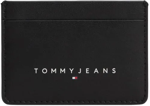 Tommy Jeans Linear Holder Kartenetui Schwarz klein Einheitsgröße