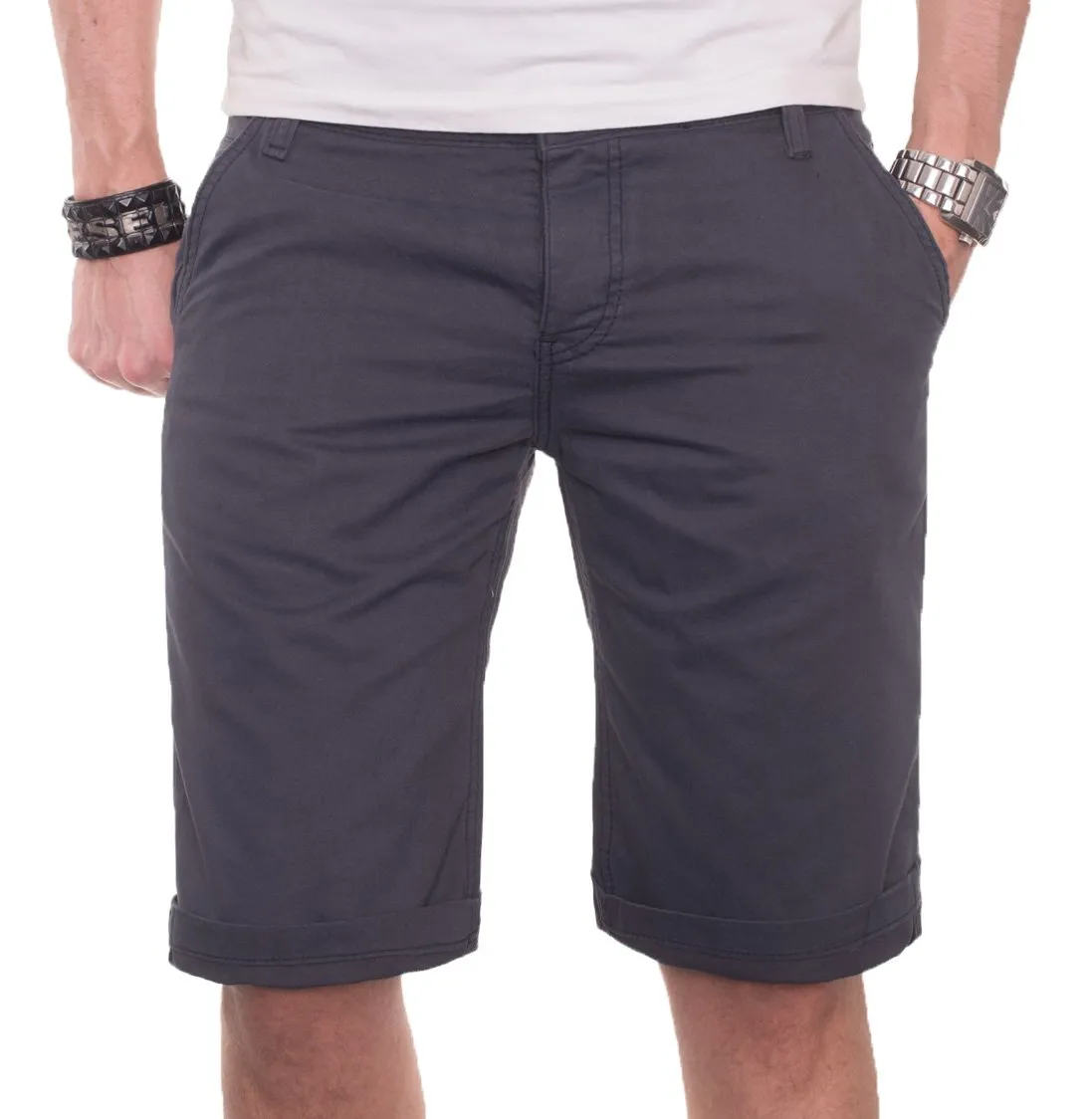 Alessandro Salvarini AS020 Chino Shorts Herren Baumwolle