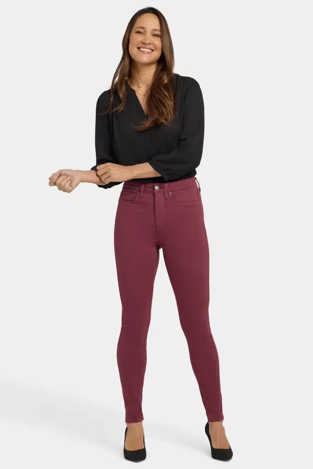 NYDJ Ami Skinny Jeans True Burgundy 8