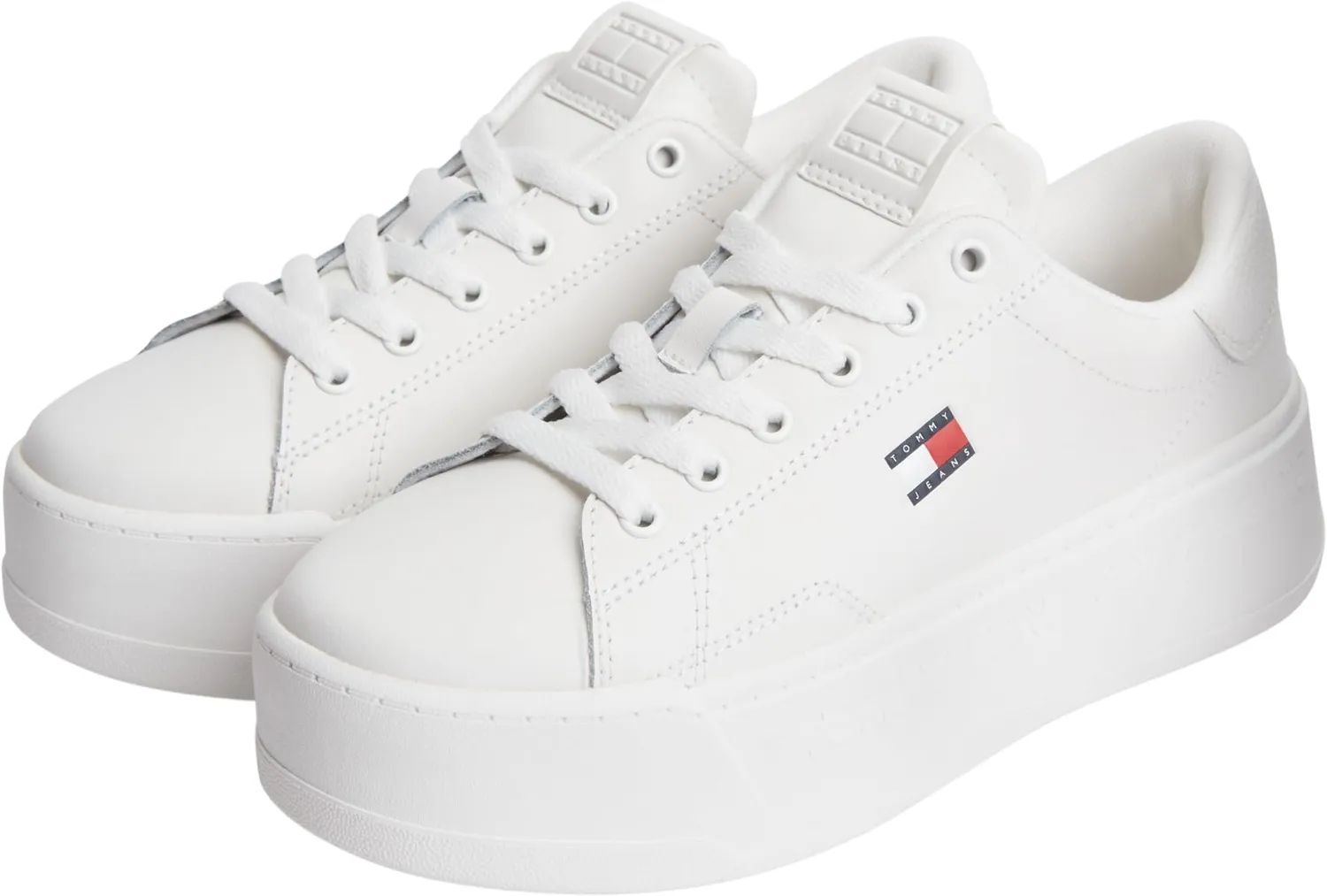 Tommy Jeans TJW Script Cupsole Flatform Sneaker Weiß