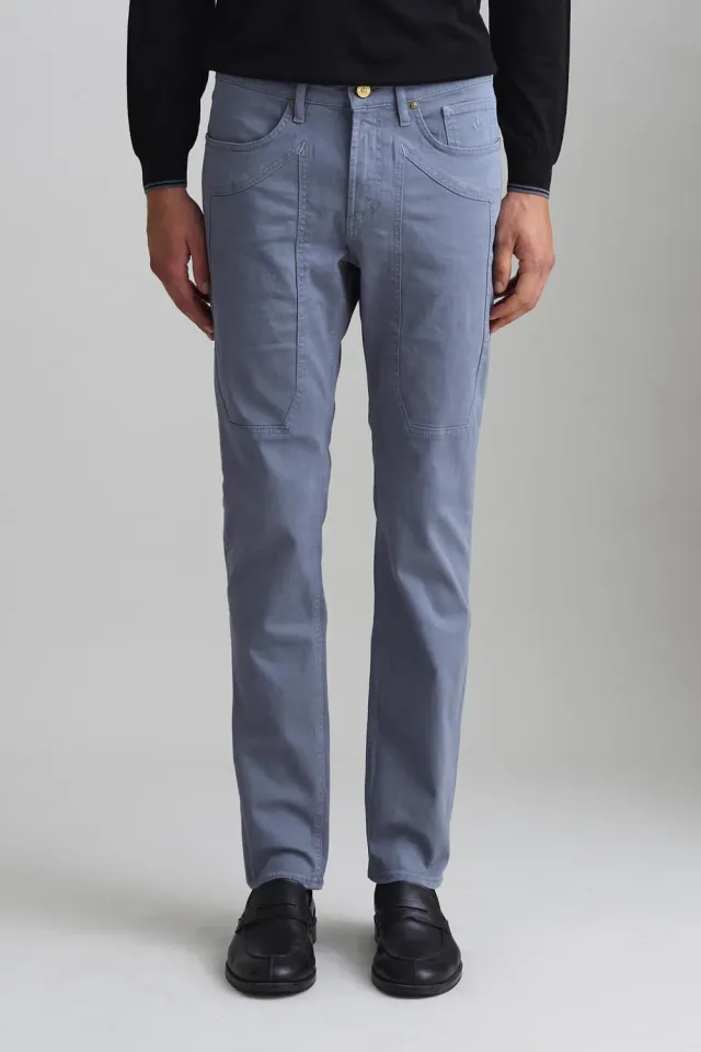 Jeckerson John Slim Fit Hose Grau Gabardine