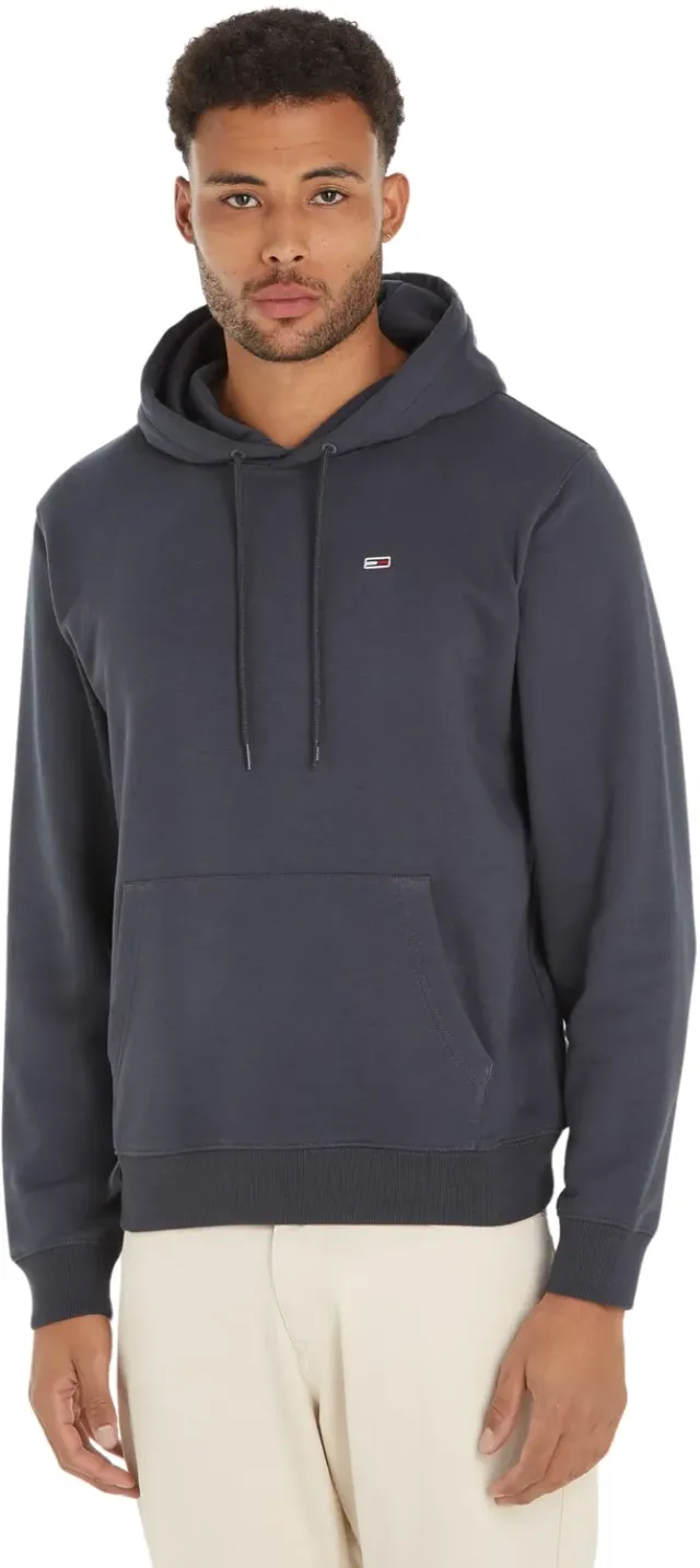 Tommy Jeans Herren Hoodie Kapuzenpullover Grau