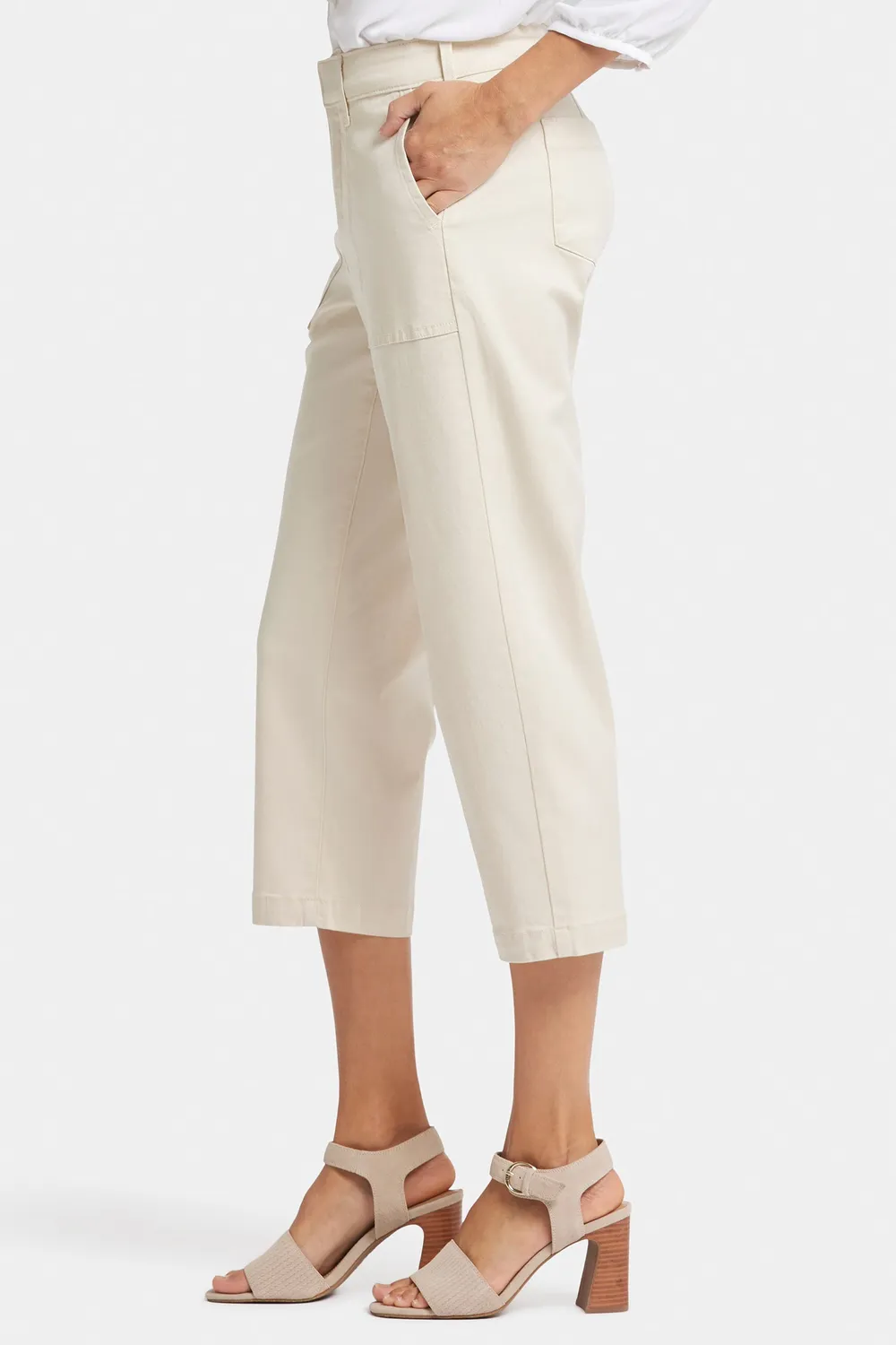 NYDJ Utility Petite Hose White Creek cropped relaxed