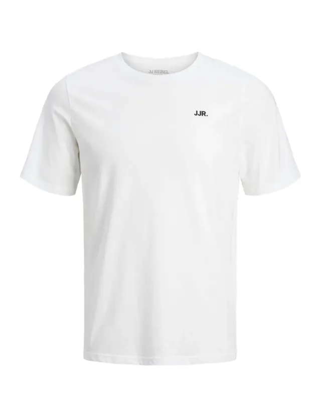 JJ Rebel Jrebrebel Logo Tee T-Shirt L Weiß Baumwolle