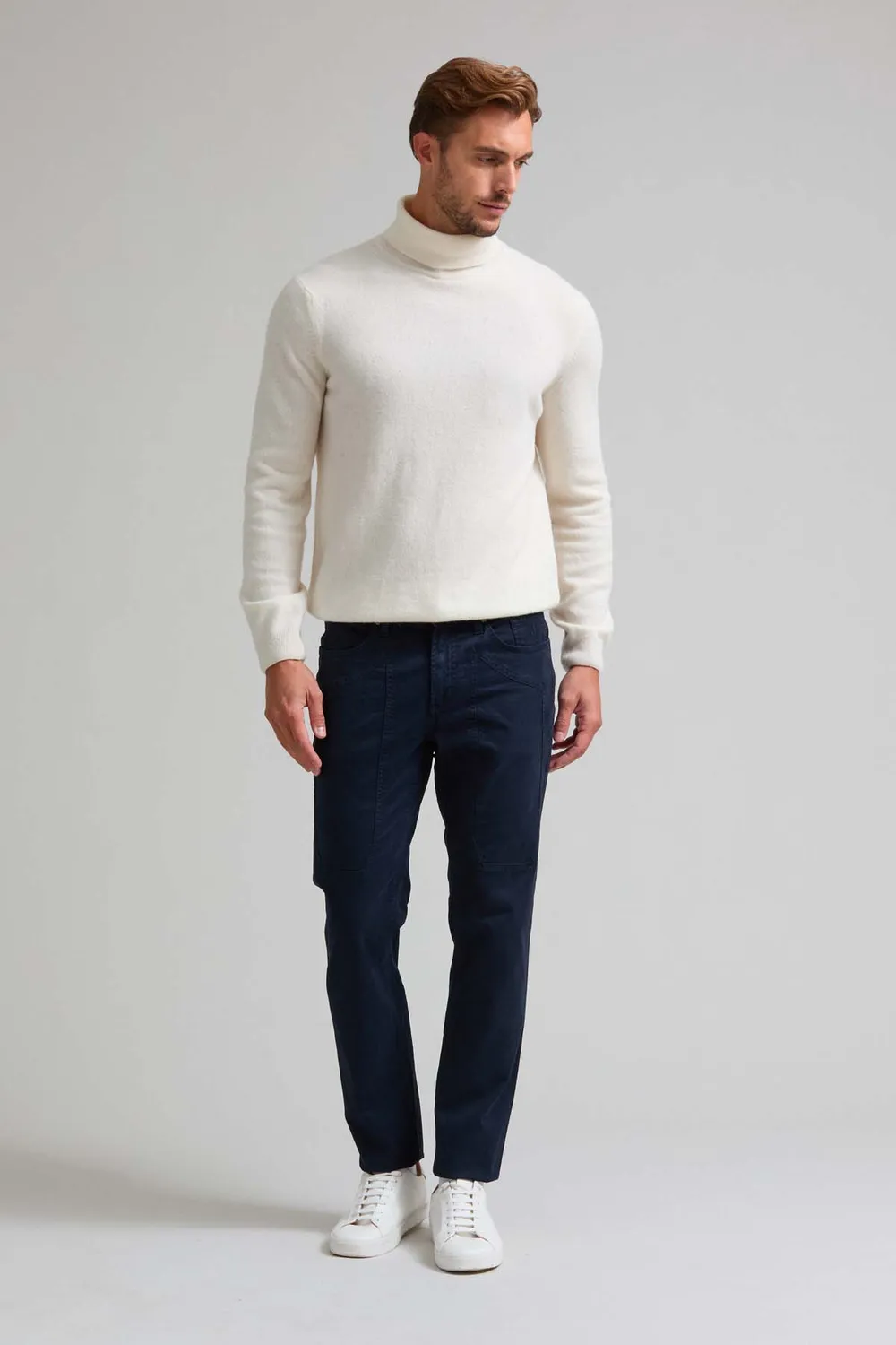 Jeckerson John Slim Fit Hose Herren blau Gabardine