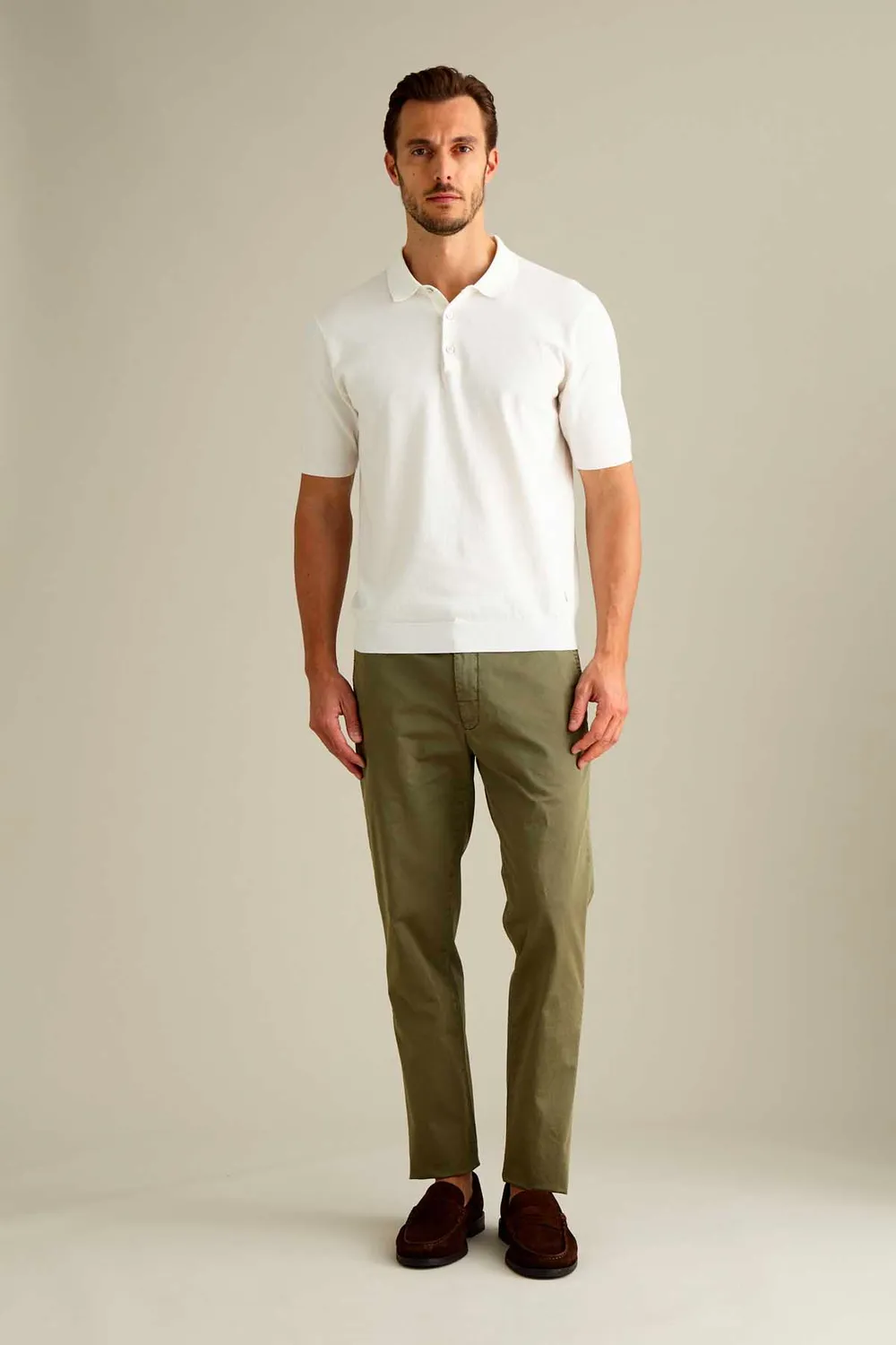 Jeckerson Jack Chino Slim Fit Herrenhose Militärgrün