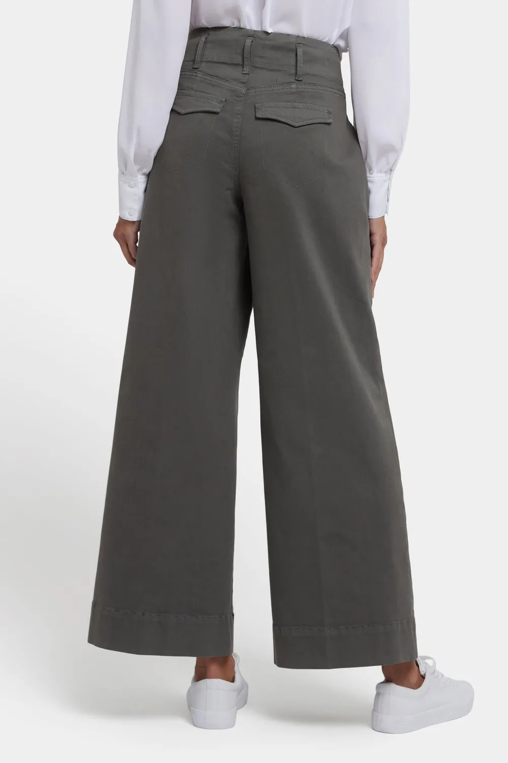 NYDJ Mona Wide Leg Trouser Jeans Vine Leaf grün