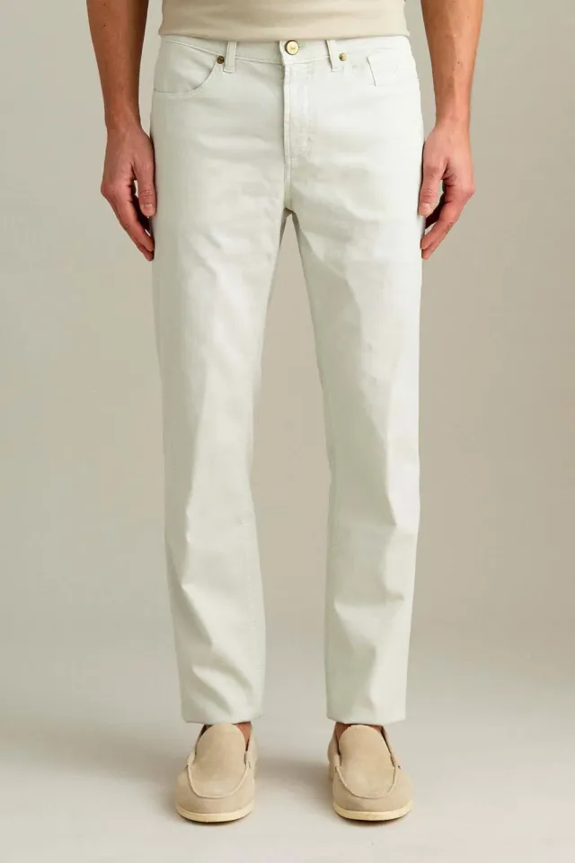 Jeckerson Jordan Hose Eisgrau Baumwolle Slim Fit
