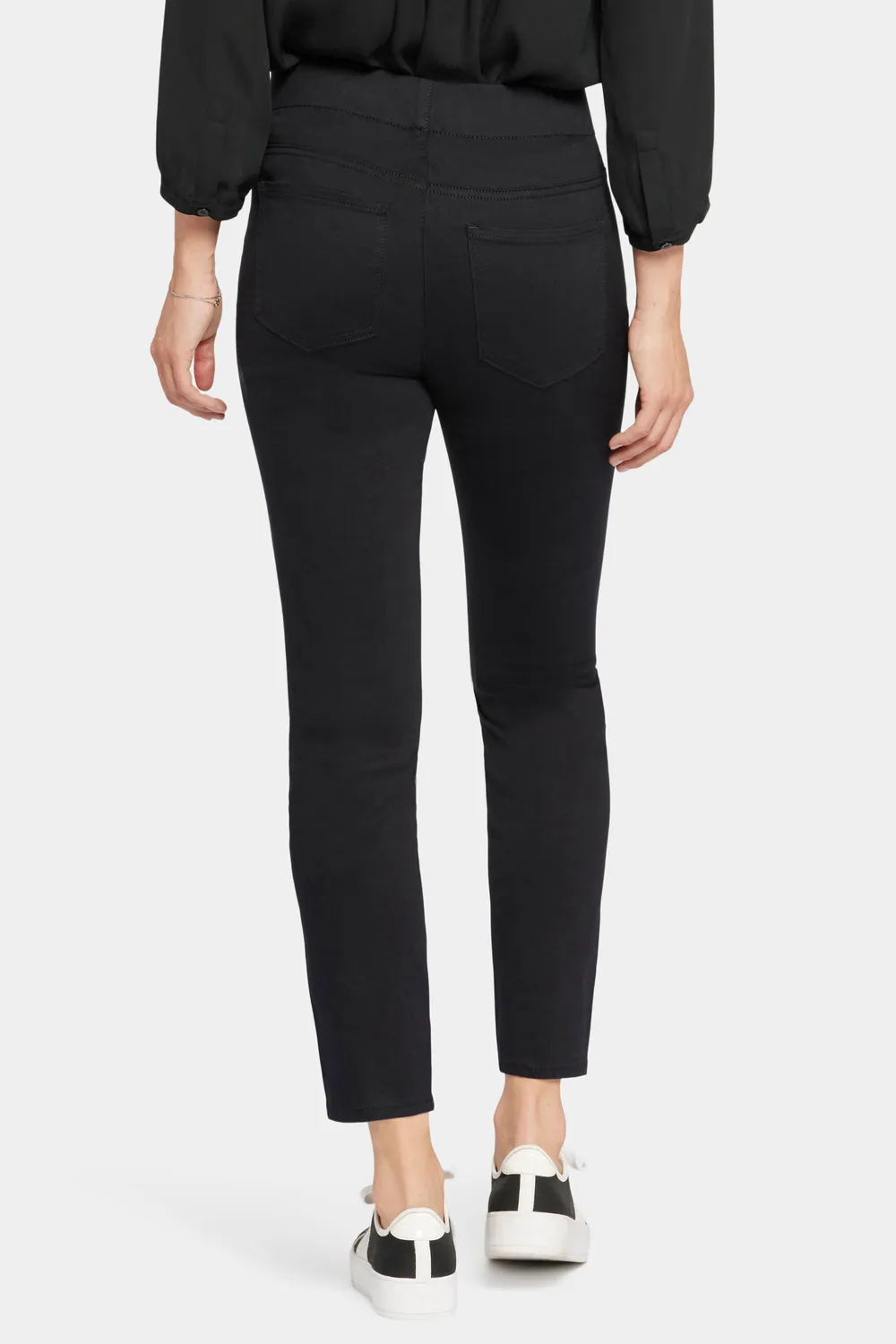 NYDJ Skinny Ankle Pull-On Jeans Schwarz elastisch