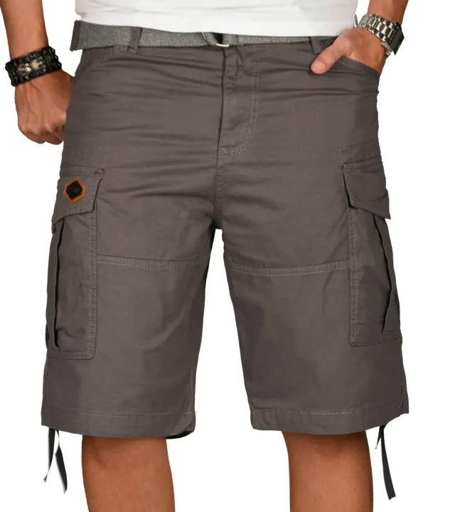 Alessandro Salvarini AS-133 Cargoshorts Herren mit Gürtel locker