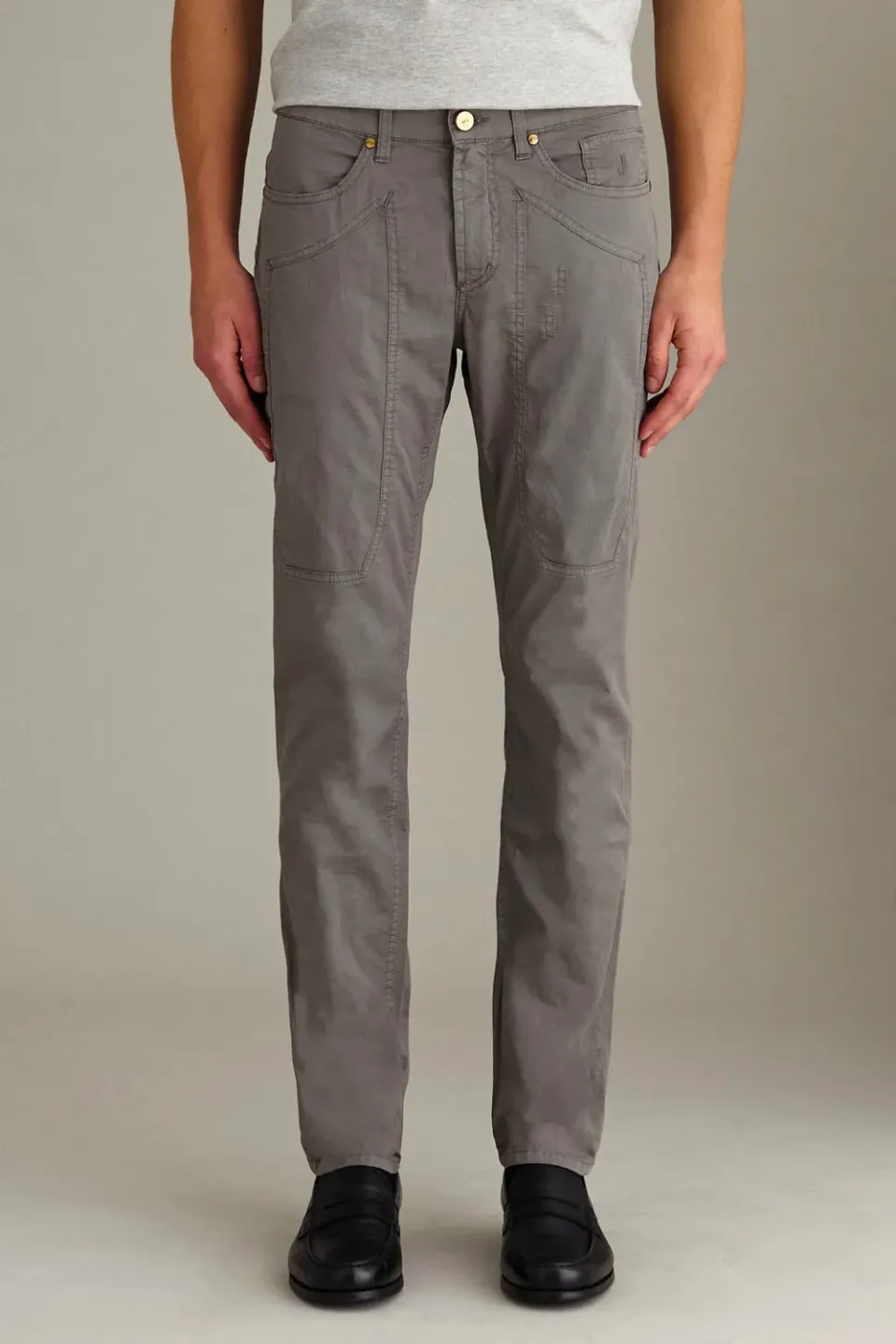 Jeckerson John Toppa Chino Slim grau Gabardine