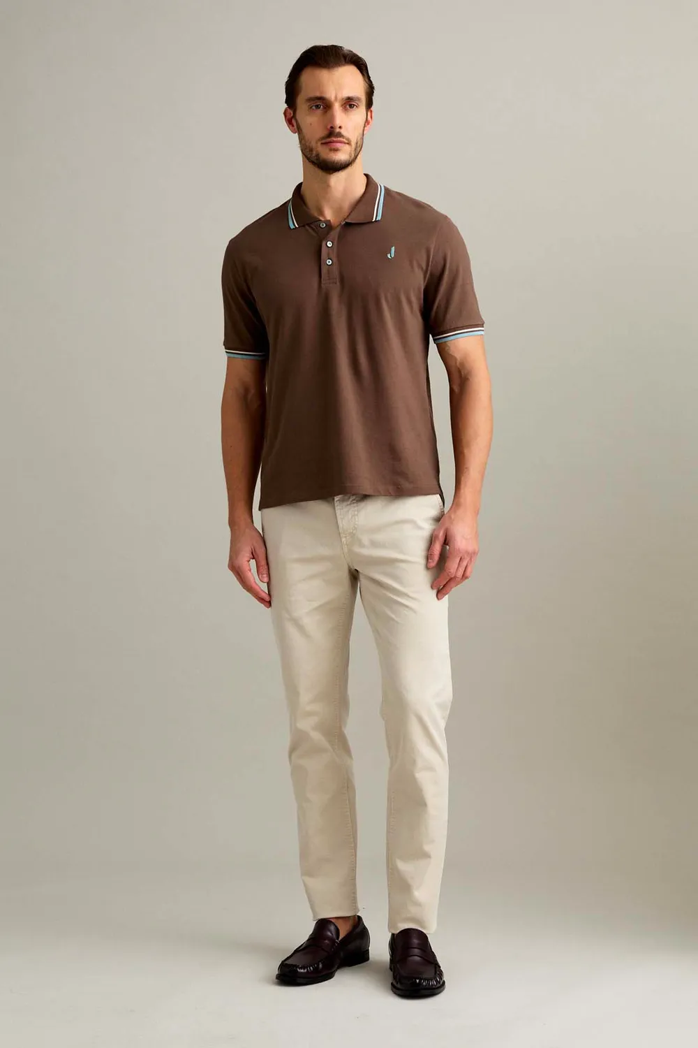 Jeckerson Julius Chino Hose Hellbeige Slim Fit