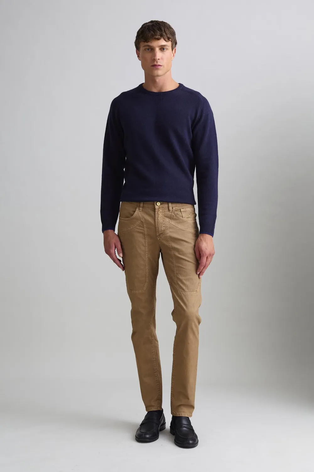 Jeckerson John Slim Fit Hose hellbraun Tencel