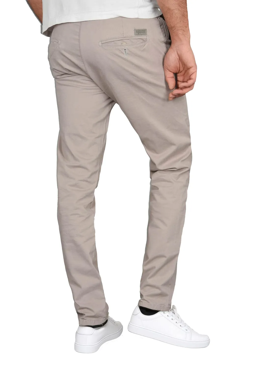 Alessandro Salvarini AS-095 Chinohose Regular Fit Schwarz Baumwolle