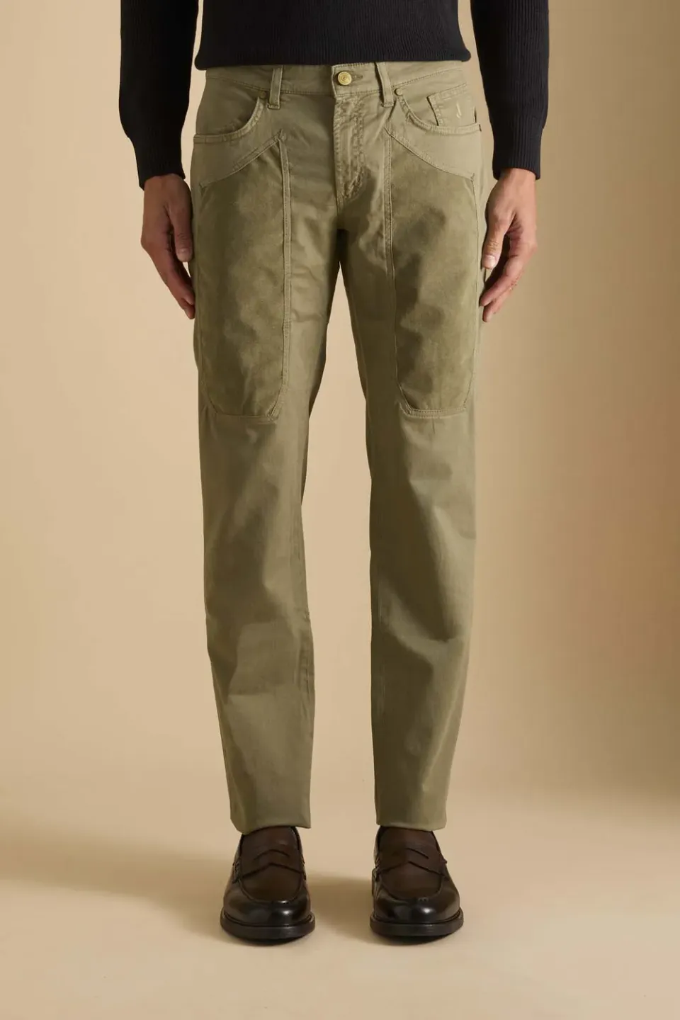 Jeckerson John Alcantara Slim Hose militärgrün