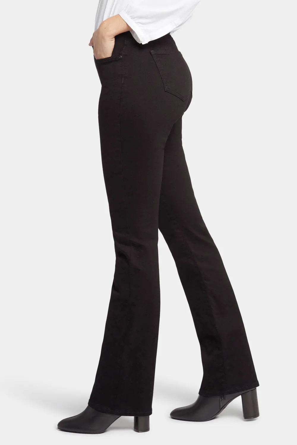 NYDJ Barbara Bootcut Jeans Schwarz High-Waist