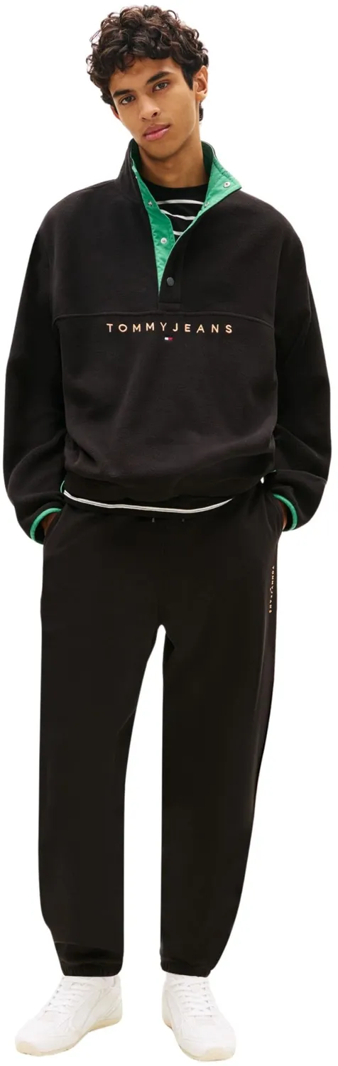 Tommy Jeans TJM Linear Sweatpant Trainingshose M Schwarz