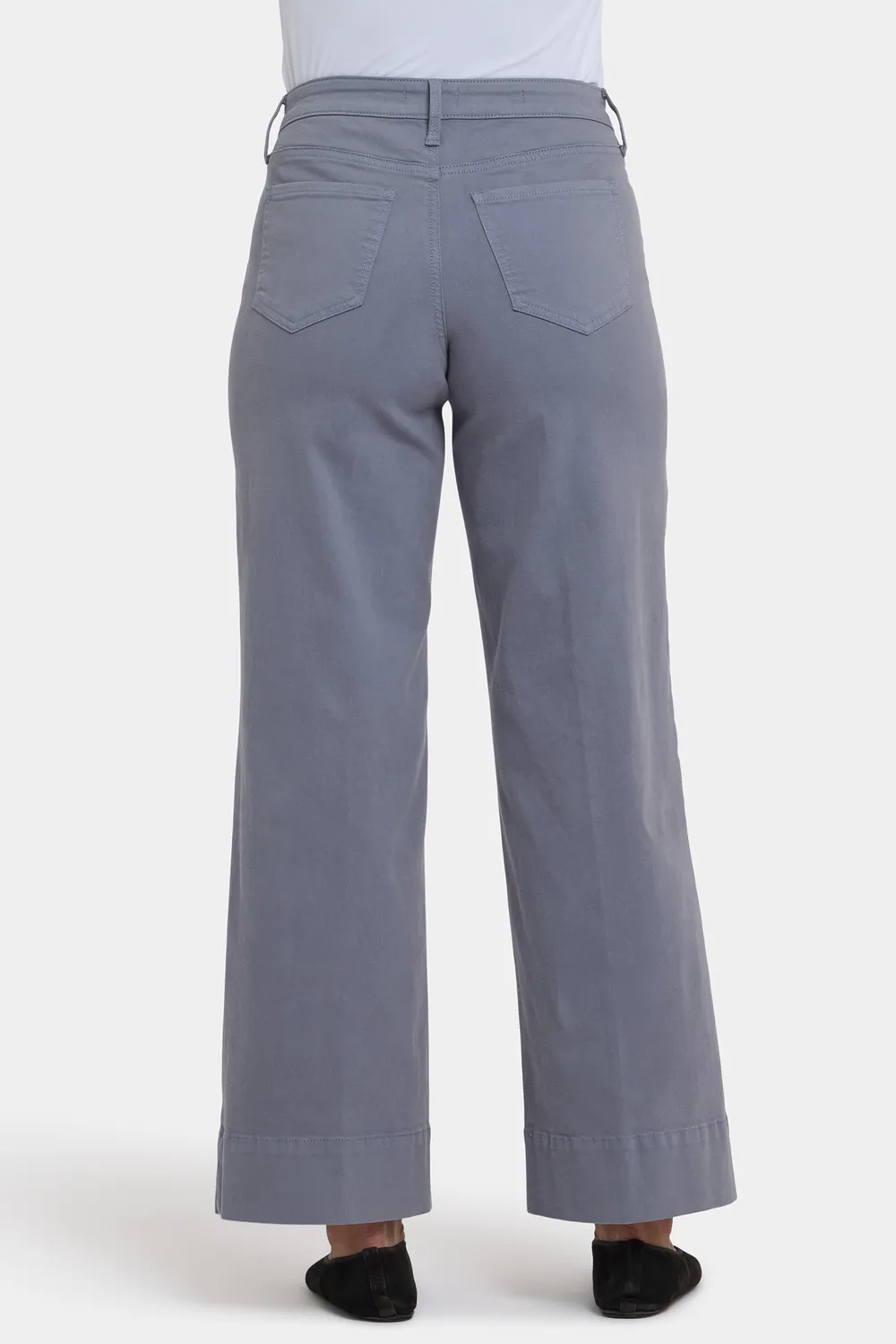 NYDJ Teresa Wide Leg Ankle Jeans Shadow Blue