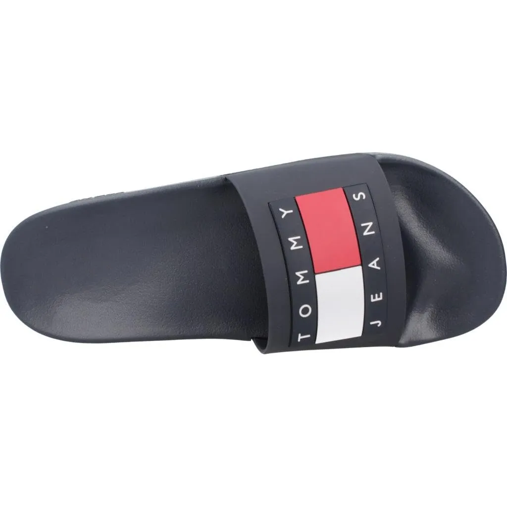 Tommy Jeans Pool Slide Essential Badelatschen 43 Blau
