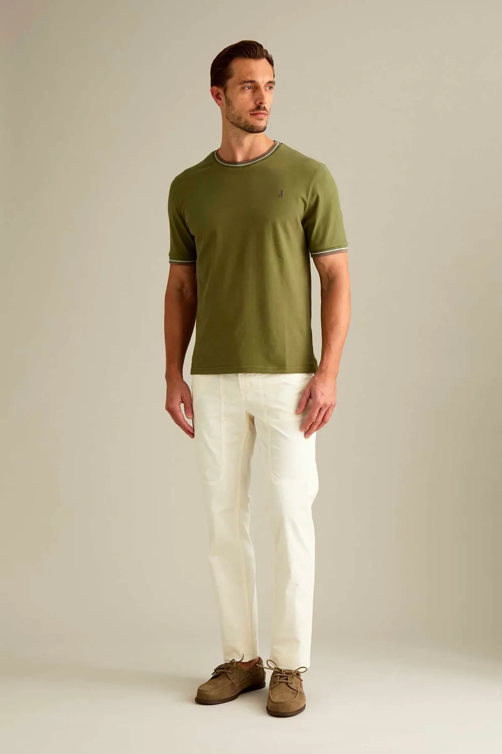Jeckerson John Slim Fit Herrenhose Weiss Baumwolle